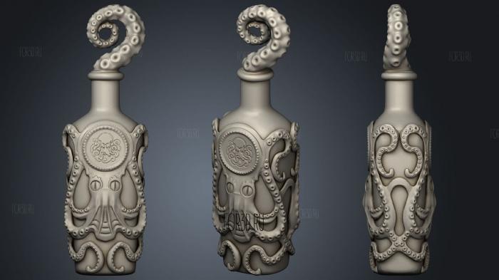 Undertow Bottle Full Bottles 3d stl for CNC