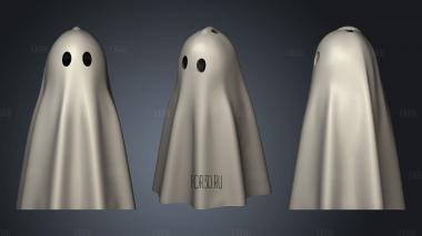 Zou ghost ghost with legs stl model for CNC