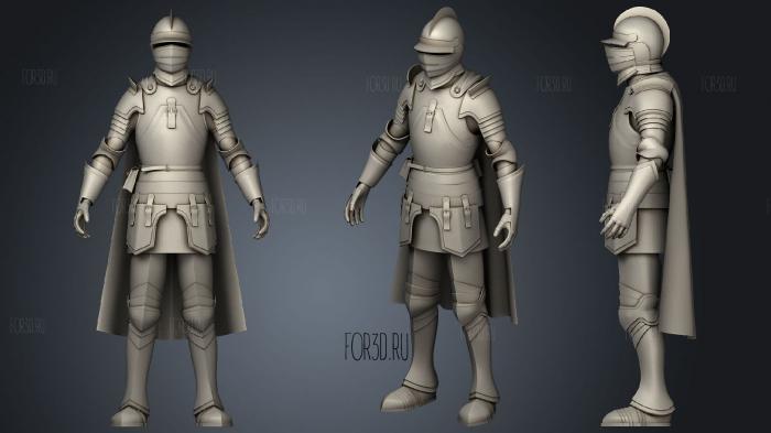 Armor Suit 1 3d stl for CNC