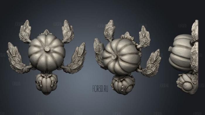 Articulated Flexi Pumpkinurtle 3d stl for CNC