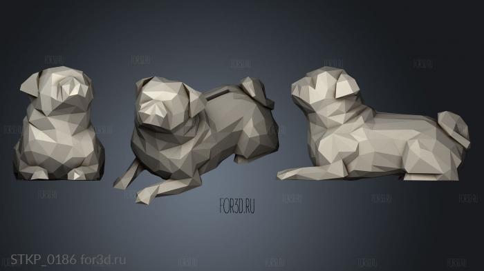 Pug Down Coinbank 3d stl модель для ЧПУ