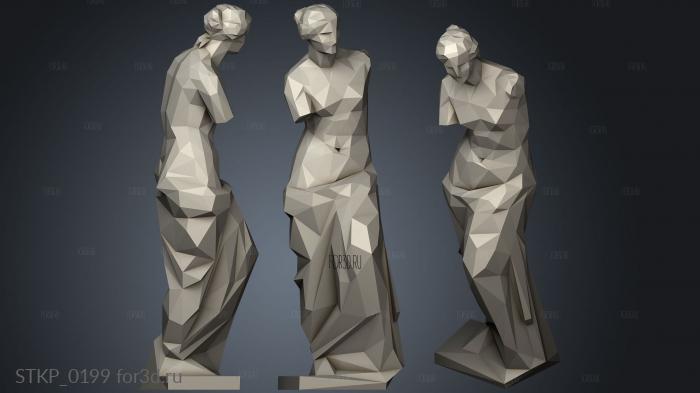 Венера Многоугольная 3d stl модель для ЧПУ