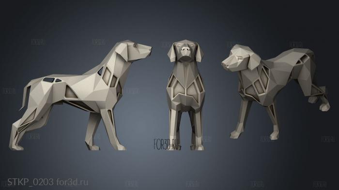 Voronoi Boxer Great Dane 3d stl модель для ЧПУ