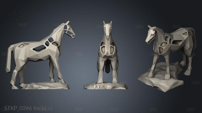 Voronoi Horse Rock8 3d stl модель для ЧПУ