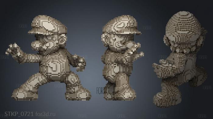 Mario Vs Master Hand And Crazy Hand Schematic stl model for CNC