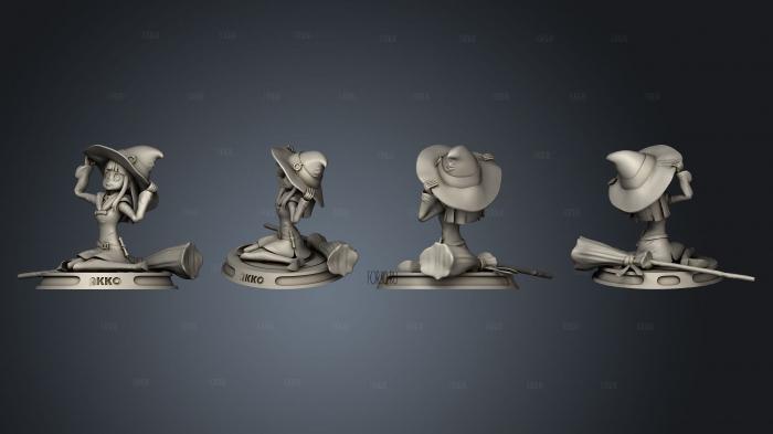 Akko Little Witchl 3d stl for CNC