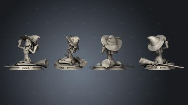 Akko Little Witchl stl model for CNC