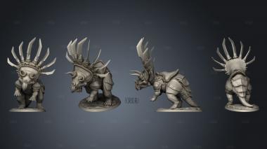 Attack Armored No Saddle Triceratops Back stl model for CNC