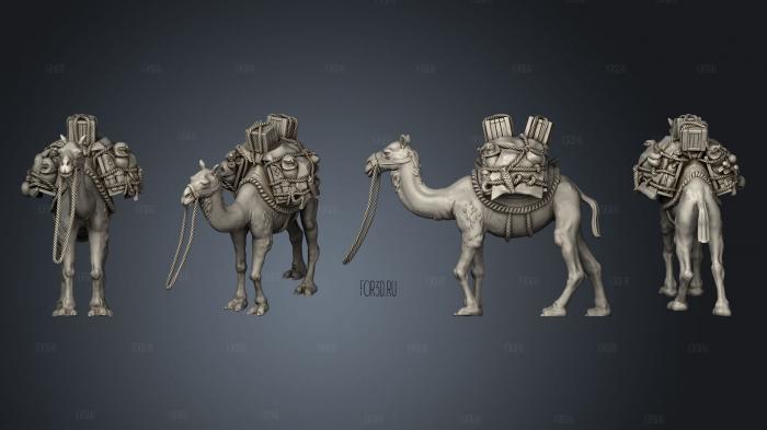 Camels 3 3d stl for CNC