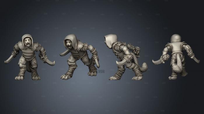 Cat Bandits 3d stl for CNC