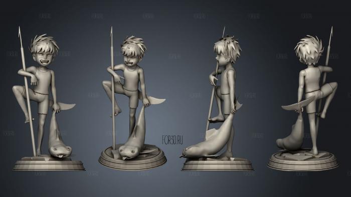 Conan Future Boy Washed 3d stl for CNC