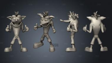 crash bandicoot stl model for CNC