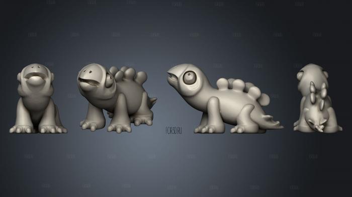 cute stegosaurus 3d stl for CNC