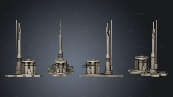 cybertech terrain 3d stl for CNC