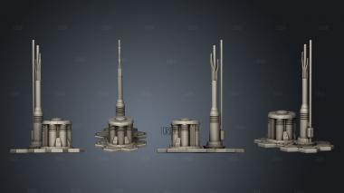 cybertech terrain stl model for CNC