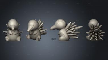 Cyndaquil stl model for CNC