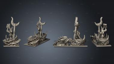Daemon Army Chariot 1 stl model for CNC