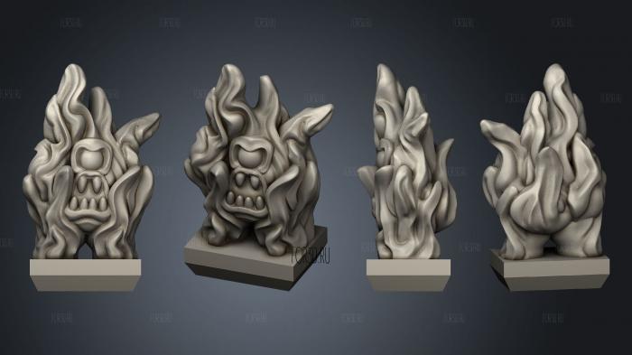Daemon Army Inf 6 3d stl for CNC