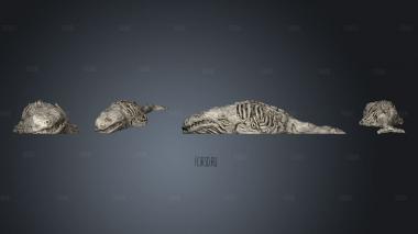 Depths of Savage Atoll KS Whale Corpse Complete stl model for CNC
