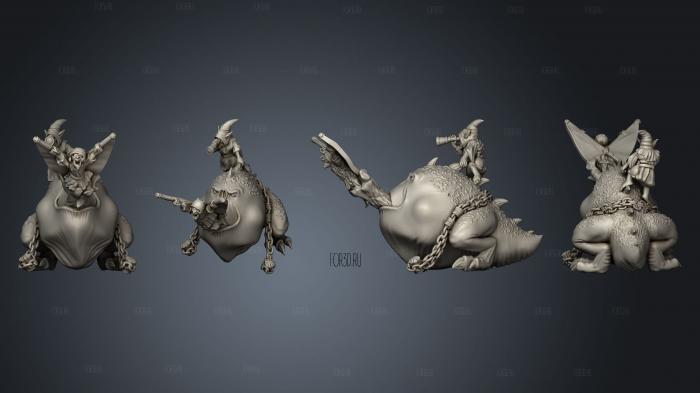 Doom Diver without base Squig crew 3d stl for CNC