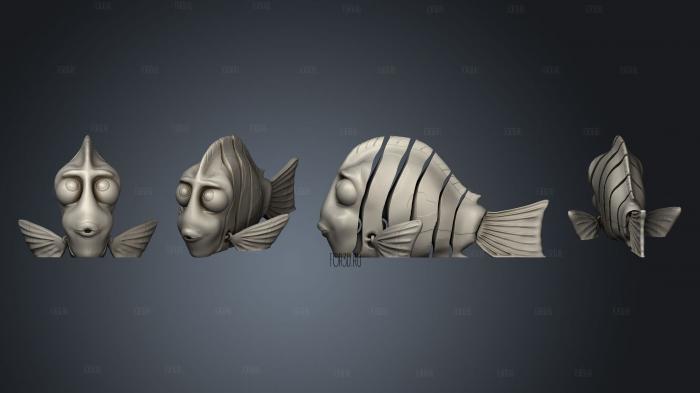 Dory Thinking Final 3d stl for CNC