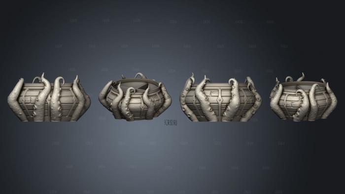 DT Steam punk token holder 3d stl for CNC