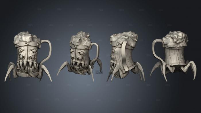 Dungeon Mimic Beer Mug Small 3d stl for CNC