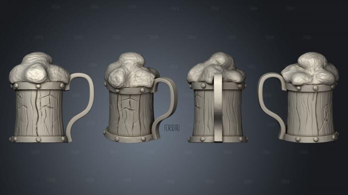 Dungeon Scatter Beer Mug 3d stl for CNC