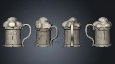 Dungeon Scatter Beer Mug stl model for CNC