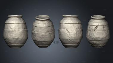 Dungeon Scatter Vase stl model for CNC