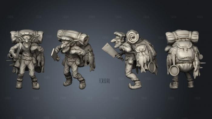 Dungeons and Monsters Goblin 3d stl for CNC
