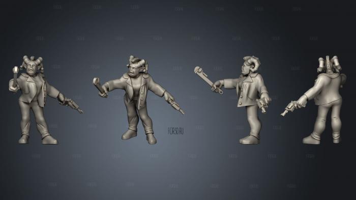 Female Troll Rigger Angry 3d stl for CNC