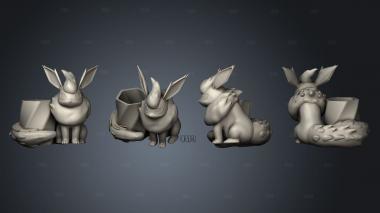 flareon pokemon planter maceta stl model for CNC