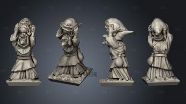 Giant Squig Artillery Crew 02 stl model for CNC