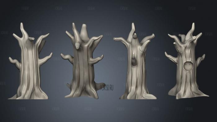 Мертвое Дерево на Хэллоуин 1 3d stl модель для ЧПУ