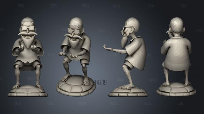 maestro roshi soporte 3d stl for CNC