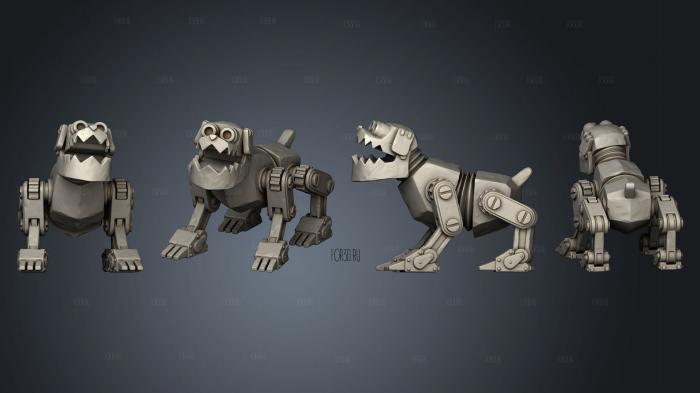 Mechanical Dog 3d stl for CNC