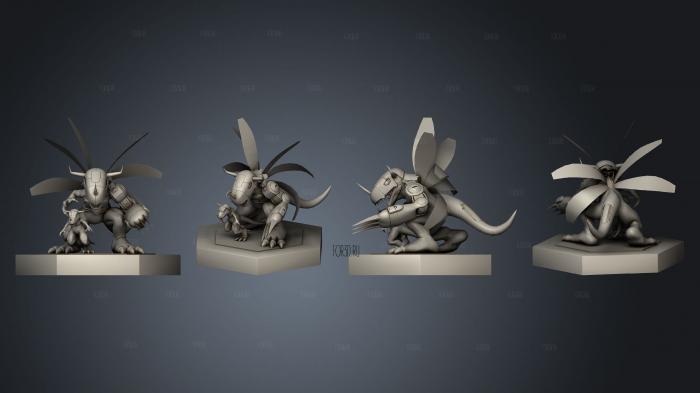 metalgreymon and greymon 3d stl for CNC