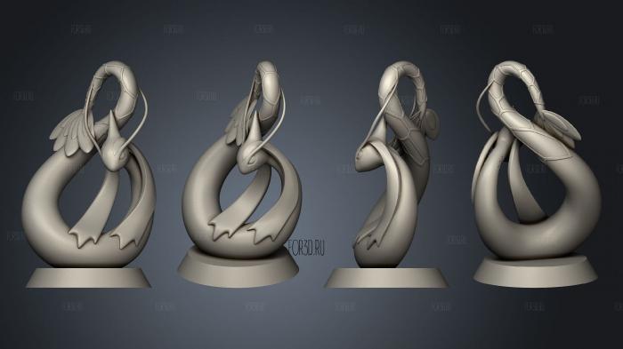 Milotic Ornament 02 3d stl for CNC