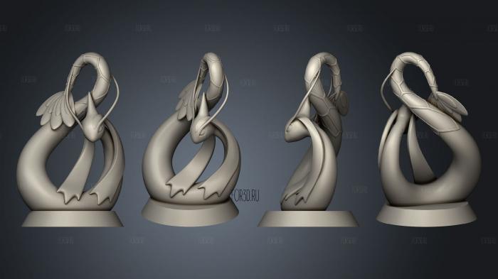 Milotic Ornament 3d stl for CNC