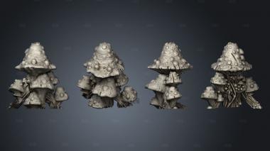 Mushrooms stl model for CNC