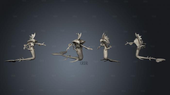 Requiem Merfolk F poseb 12 3d stl for CNC