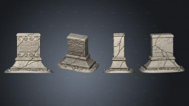 spirit gravestone V 4 stl model for CNC