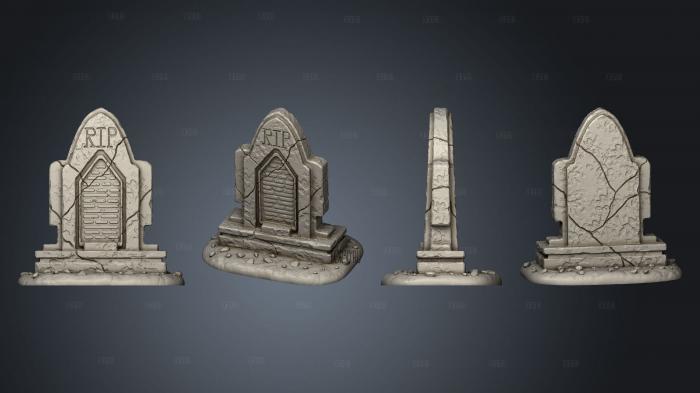 spirit gravestone V 8 3d stl for CNC