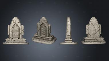 spirit gravestone V 8 stl model for CNC