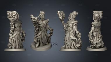 Woman Wizard stl model for CNC
