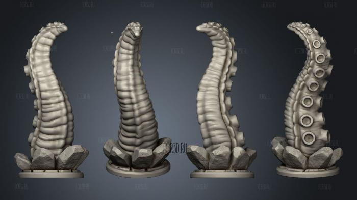 6 TH STRETCH GOAL TENTACLE 2 001 3d stl for CNC