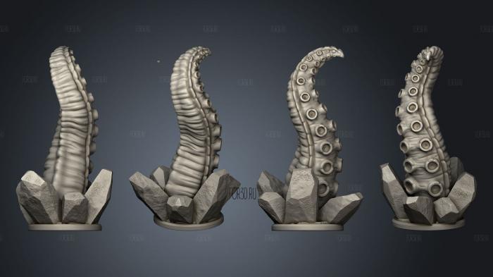 6 TH STRETCH GOAL TENTACLE 2 002 3d stl for CNC