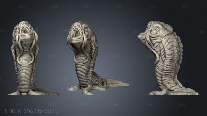 A DEN ALIEN EVIL DELIVERABLES PROPS Larvae 3d stl for CNC