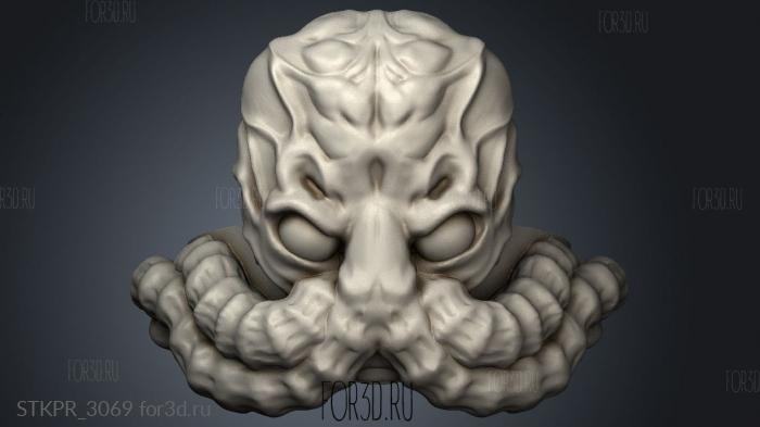 A DEN ALIEN EVIL DELIVERABLES PROPS Ring 3d stl for CNC